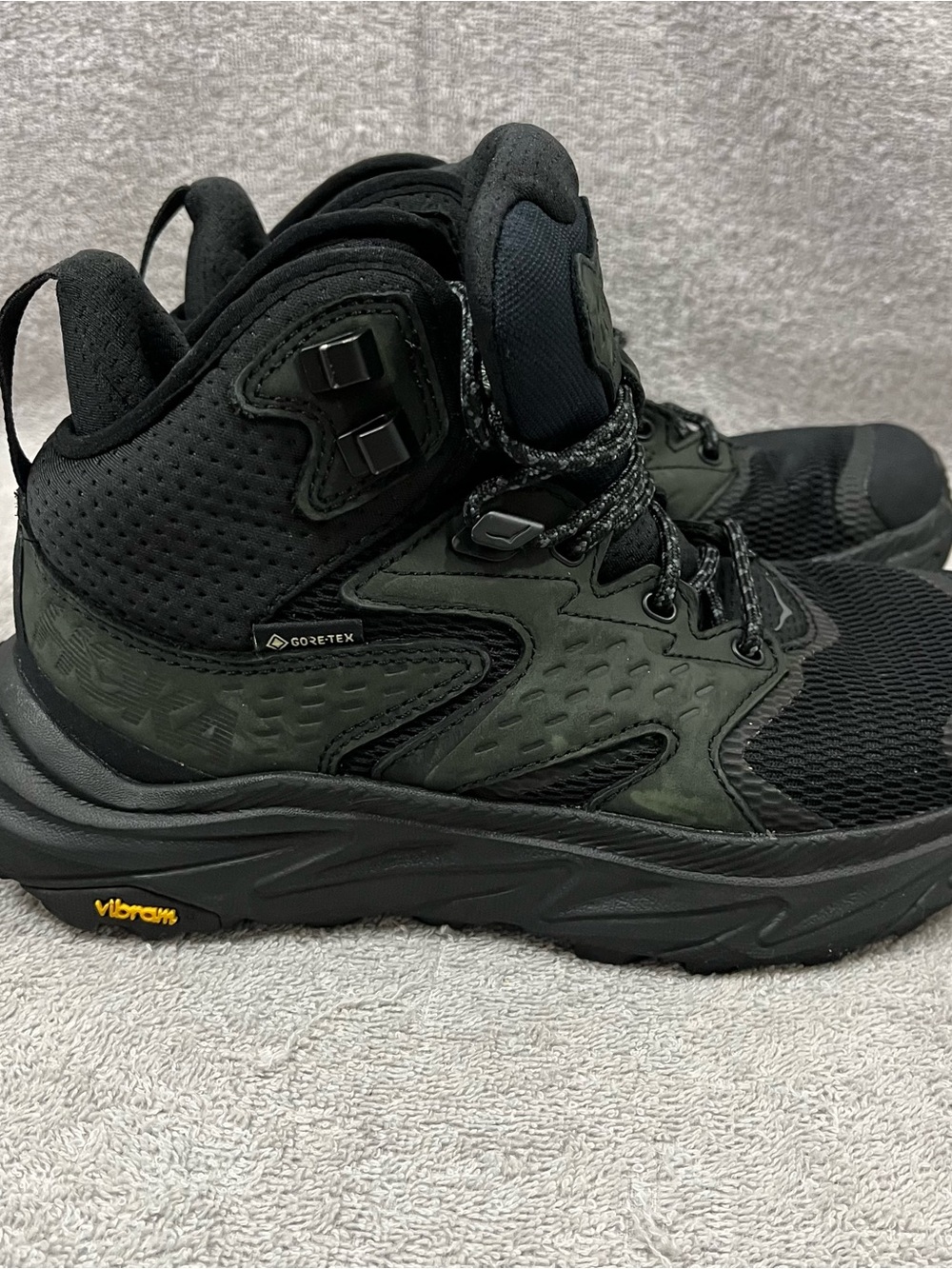 Hoka Anacapa 2 Mid GTX Womens Size 5 (B) Black Gore-Tex Hiking Boot Shoes